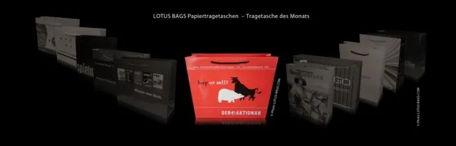 Bild: LOTUS BAGS Papiertragetaschen – Tragetasche des Monats "DER AKTIONÄR"