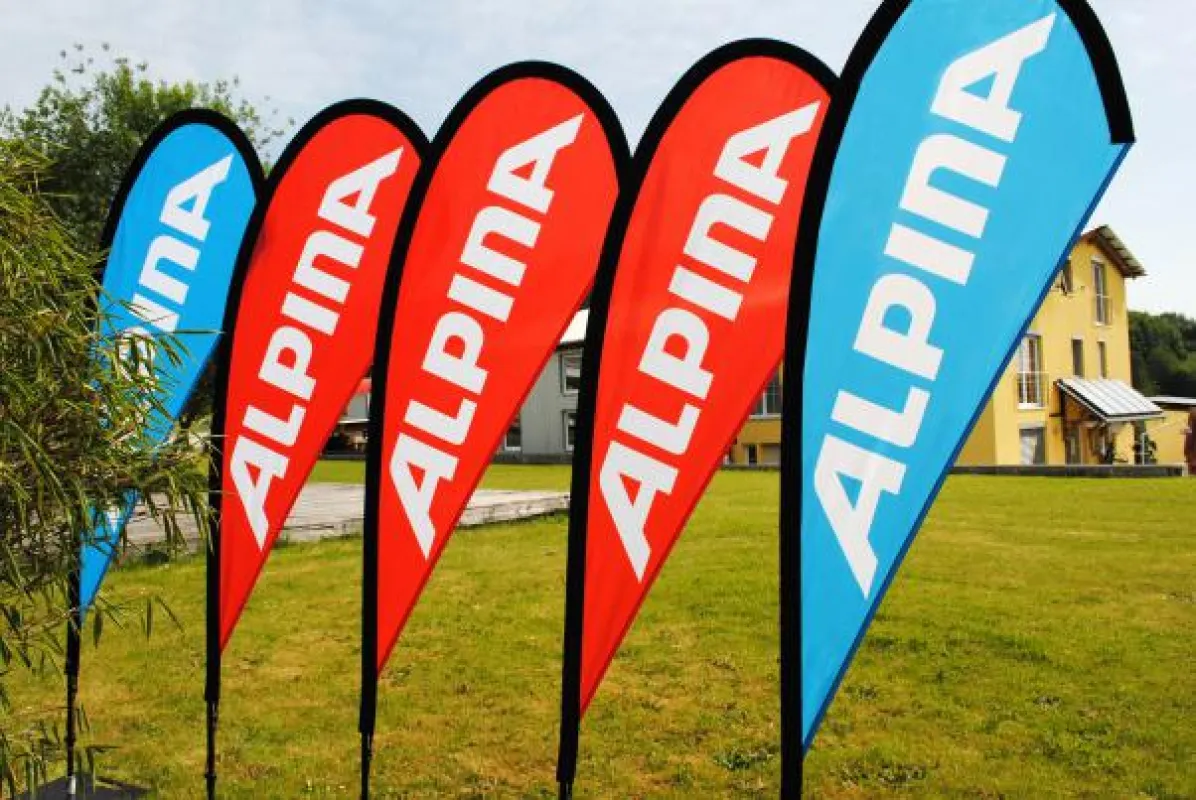 Beachflag von Display-Max für Alpina