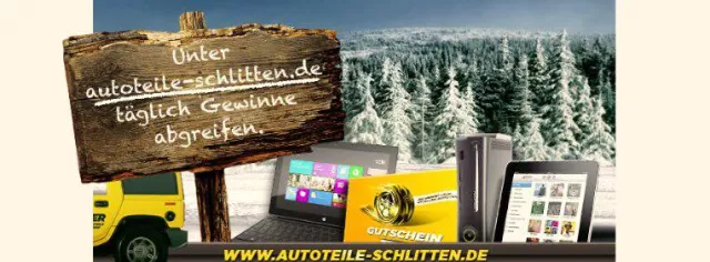 Bild: Autoteile-Schlitten.de - Die Weihnachtsaktion des Autoteile Shops CARMASTER.DE
