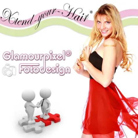 Bild: Xtend-your-Hair und Glamourpixel Fotodesign unterzeichnen Partnerschaft