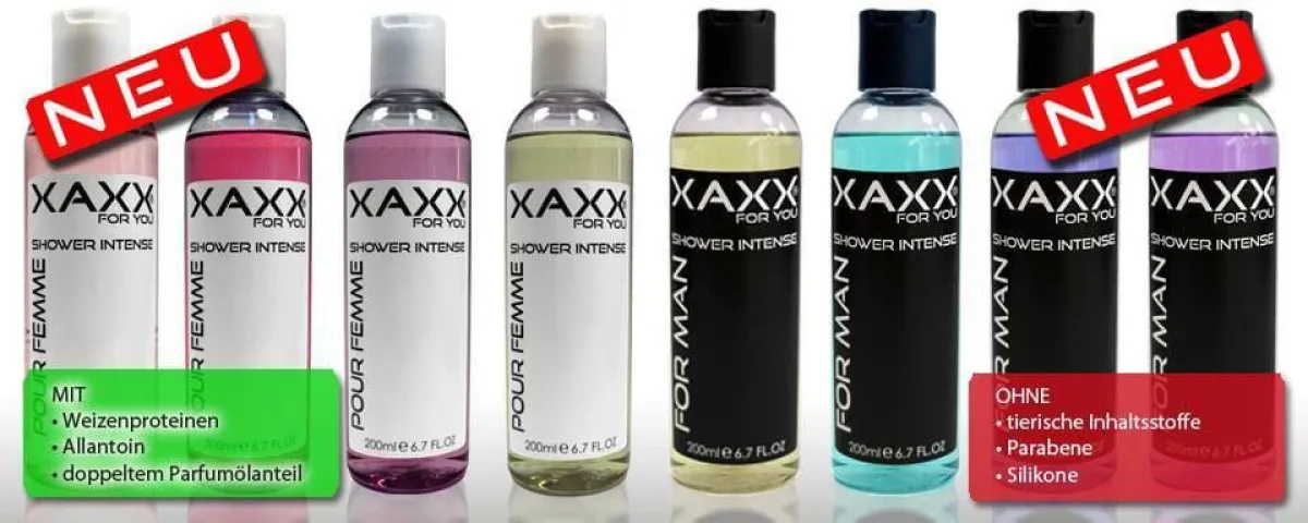 XAXX vegane Parfums und Duschgels