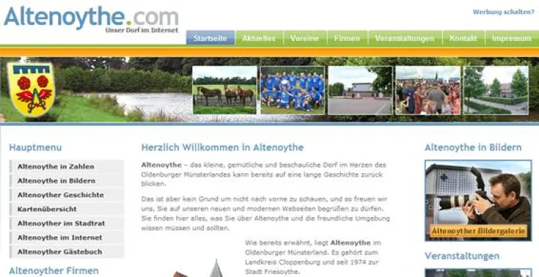 Bild: Altenoythe - Ein Dorf präsentiert sich im Internet