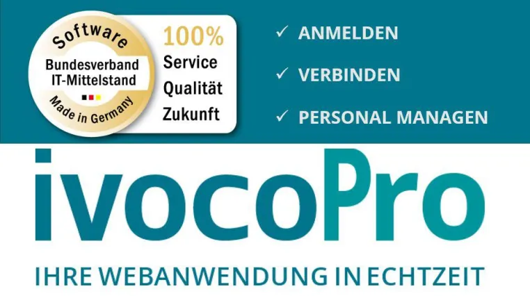 QUALITÄTS-SIEGEL „Software Made in Germany“ für ivocoPro - Ihre Webanwendung in Echtzeit Bild: QUALITÄTS-SIEGEL „Software Made in Germany“ für ivocoPro - Ihre Webanwendung in Echtzeit