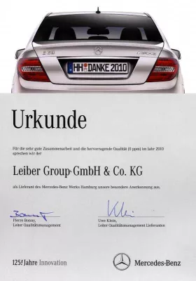 Bild: Mercedes-Benz zeichnet LEIBER aus