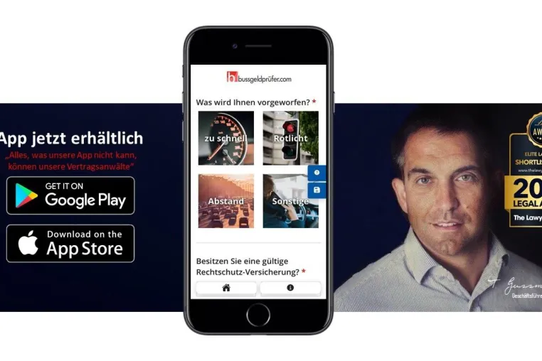 Bild: Relaunch der Webseite - bussgeldprüfer.com - wieder frei im Verkehr