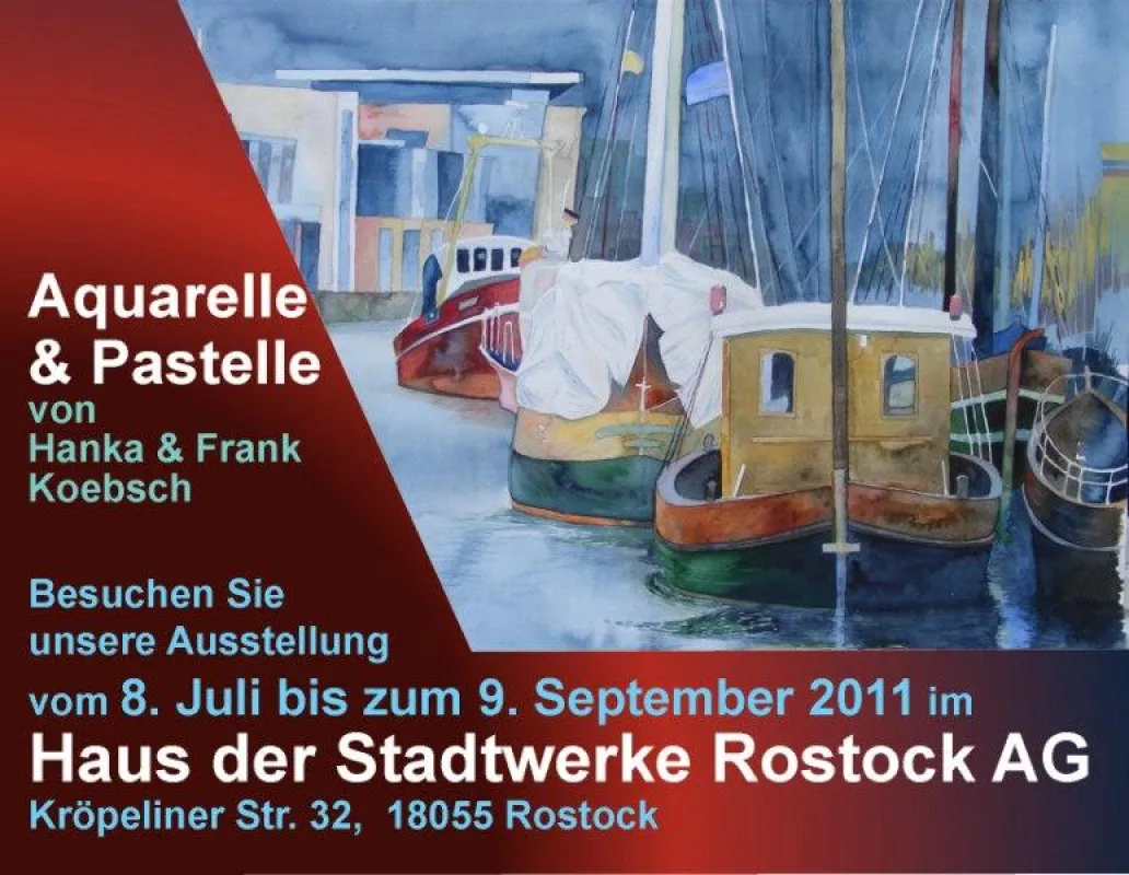 Ausstellungsankündigung: Aquarelle und Pastelle von Hanka & FRank Koebsch