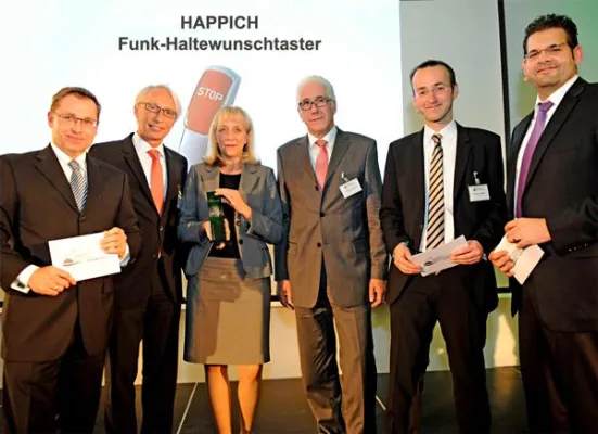 Bild: Ausgezeichneter Funk-Haltewunschtaster - Internationaler Nachhaltigkeitspreis geht an HAPPICH