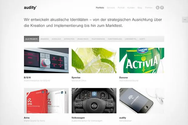 Bild: Neuer Webauftritt von audity