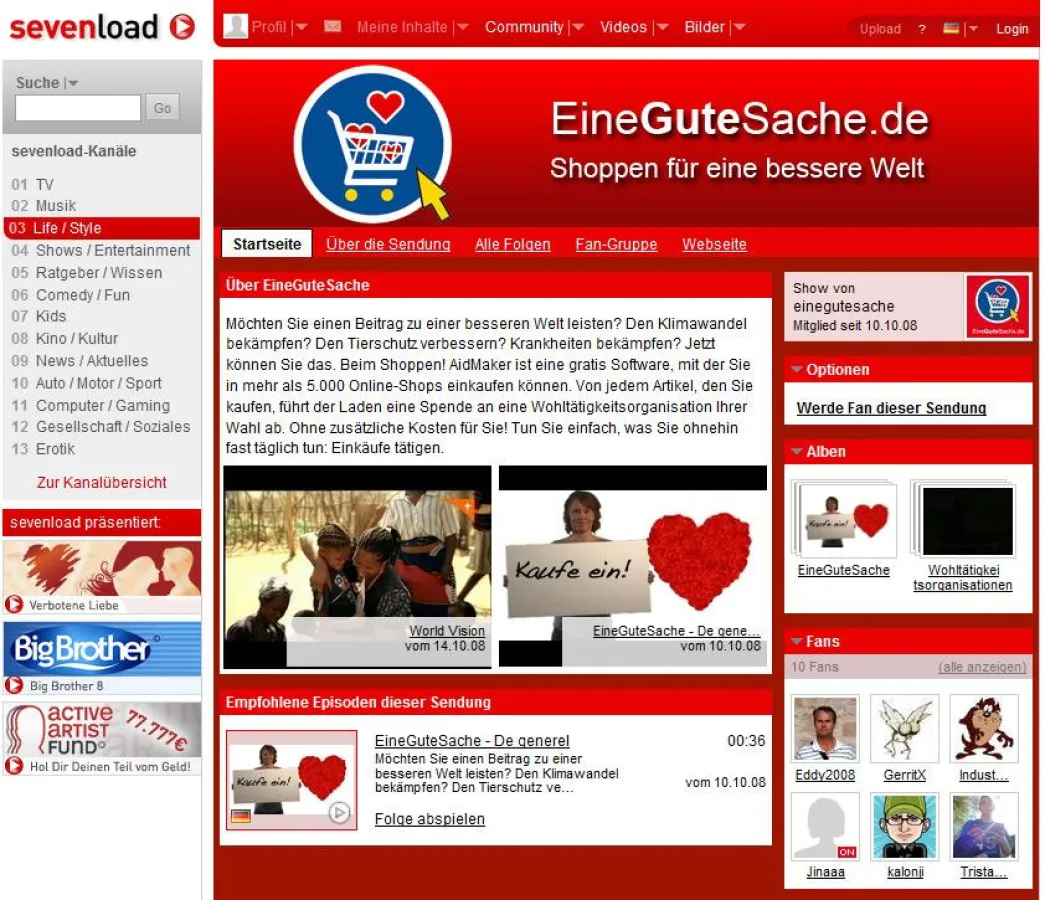 sevenload und EineGuteSache.de starten Spendenaufruf zur Weihnachtszeit