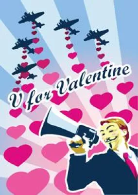 Bild: Jubiläums-Protestaktion gegen Scientology zum Valentinstag