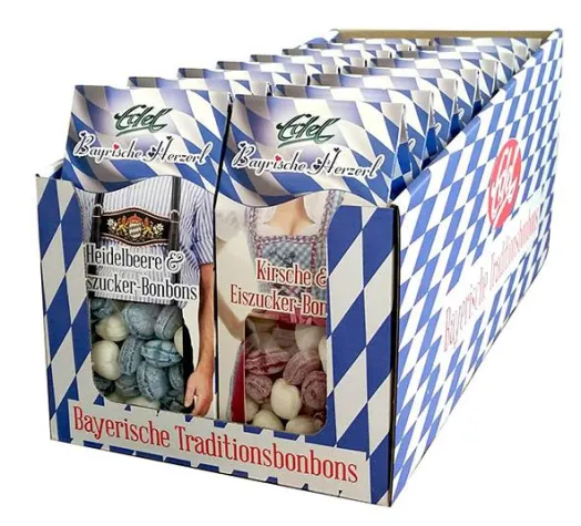 Bild: NEU: Bayrische Herzerl-Bonbons in der Trachten-Box