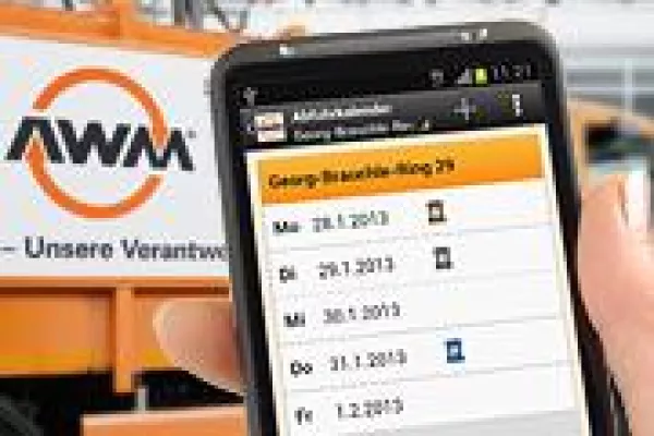 Bild: AWM App: Abfuhrkalender, Wertstoffhöfe & Co. auch für unterwegs