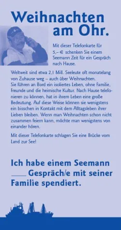 Bild: Weihnachtsfest im Hafen mit Weihnachten am Ohr