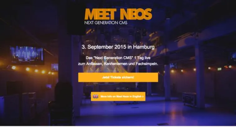 Bild: TechDivision auf dem MEET NEOS Event am 03.09.15 in Hamburg