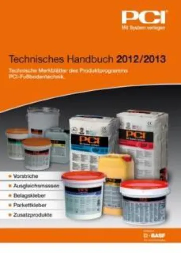 Neues technisches Handbuch für die PCI-Fußbodentechnik 2012/13 ab sofort erhältlich Bild: Neues technisches Handbuch für die PCI-Fußbodentechnik 2012/13 ab sofort erhältlich