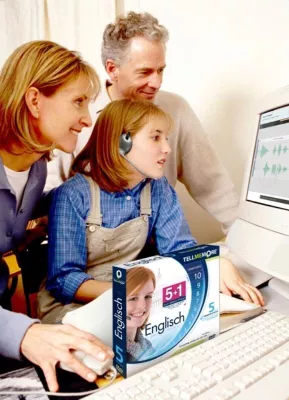 Mit einer neuartigen Sprachlernsoftware drückt die ganze Familie die "Computer-Schulbank" Bild: Mit einer neuartigen Sprachlernsoftware drückt die ganze Familie die "Computer-Schulbank"