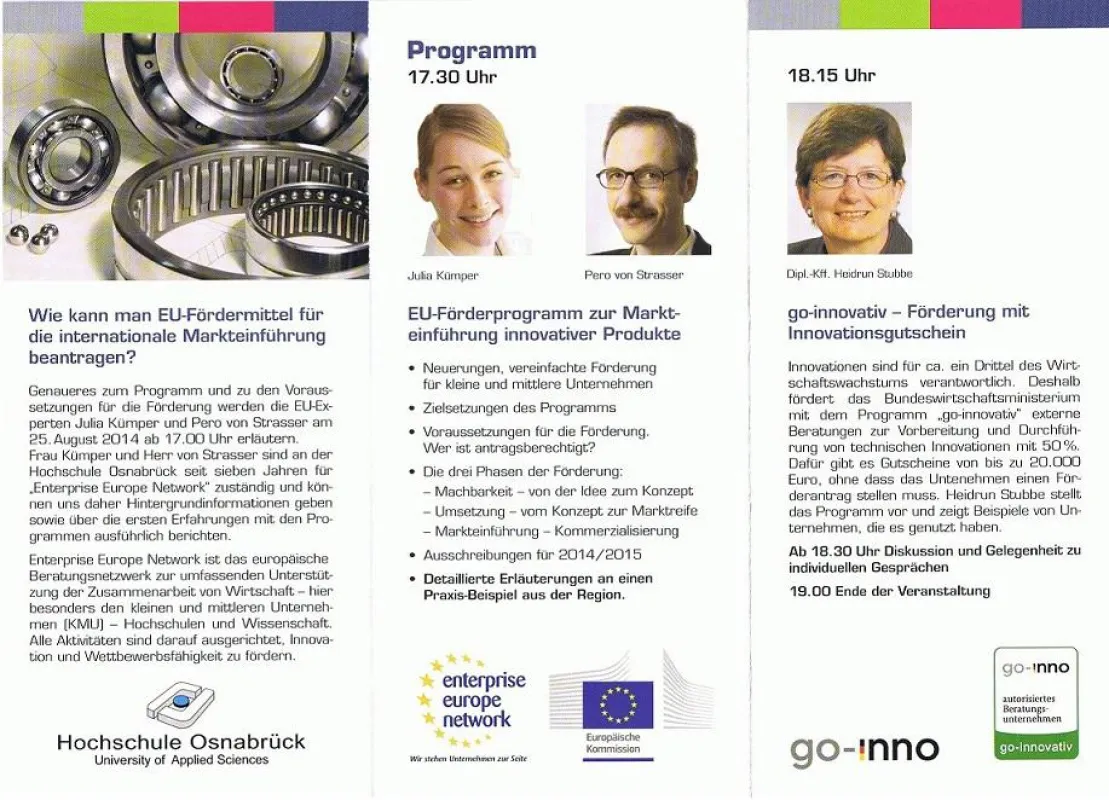 Julia Kümper, Pero v. Strasser, Heidrun Stubbe (v.l.)