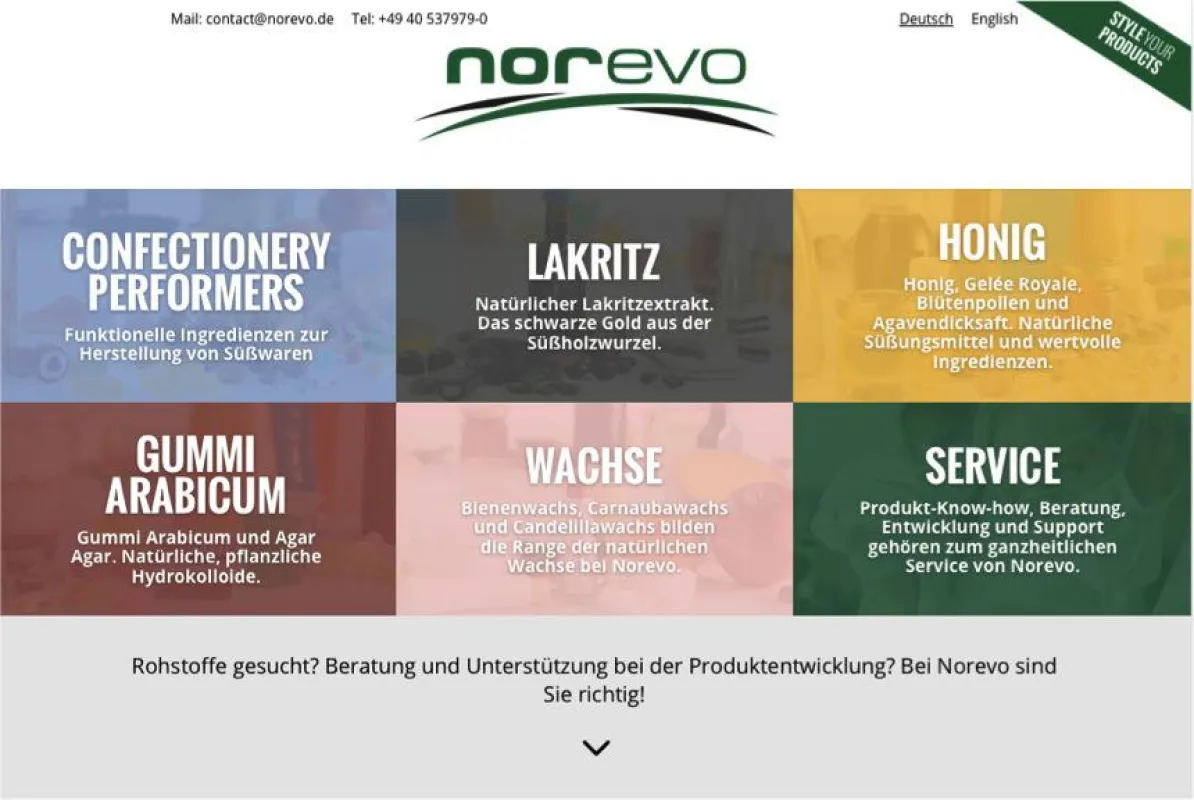 Norevos neue Webseite: informativ, modern, responsive