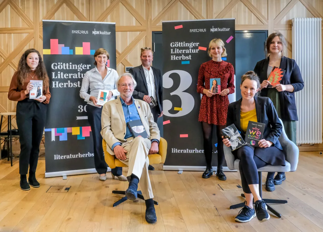 Pressekonferenz 30. Göttinger Literaturherbst (© Dietrich Kühne)