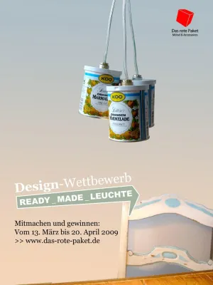 Bild: Helle Köpfe gesucht - Das rote Paket startet einen Ready-Made-Design Wettbewerb