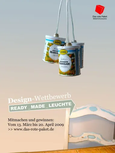 Helle Köpfe gesucht - Das rote Paket startet einen Ready-Made-Design Wettbewerb Bild: Helle Köpfe gesucht - Das rote Paket startet einen Ready-Made-Design Wettbewerb