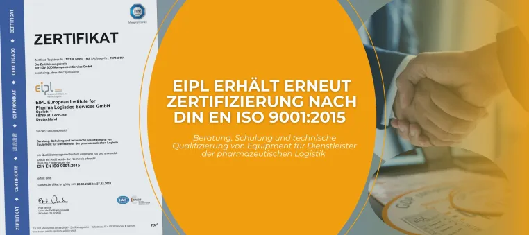 EIPL erhält erneut Zertifizierung nach DIN EN ISO 9001:2015 Bild: EIPL erhält erneut Zertifizierung nach DIN EN ISO 9001:2015
