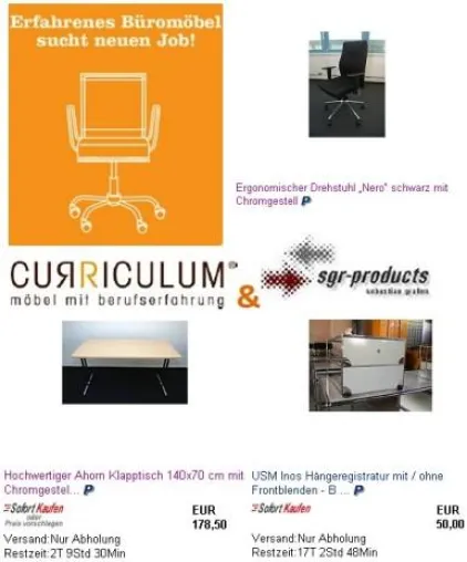 Bild: Billigmarkt war gestern - Curriculum nutzt neue Vertriebswege mit SGR Premiumshop bei Ebay