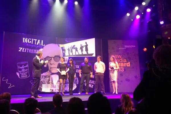 Gold für innovatives Mediaformat von Elephant Seven beim New Media Award 2013 Bild: Gold für innovatives Mediaformat von Elephant Seven beim New Media Award 2013
