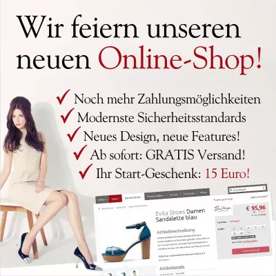 Italienische Schuhe: Wir feiern unseren neuen Online Shop Bild: Italienische Schuhe: Wir feiern unseren neuen Online Shop
