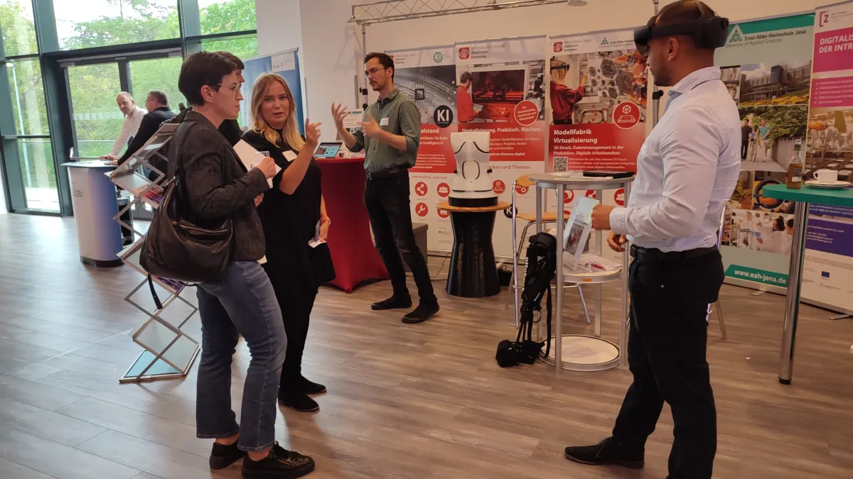 Messestand des Mittelstand-Digital Zentrums Ilmenau (© Mittelstand-Digital Zentrum Ilmenau)