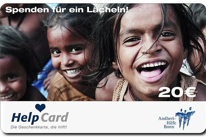 Bild: Schenk’ mal anders! Die HelpCard – Das Geschenk mit Gesicht