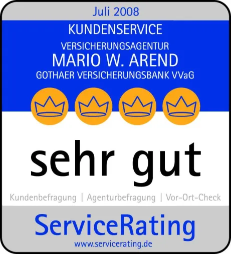Bild: Sehr gute Servicequalität der Gothaer Agentur Mario W. Arend aus Koblenz