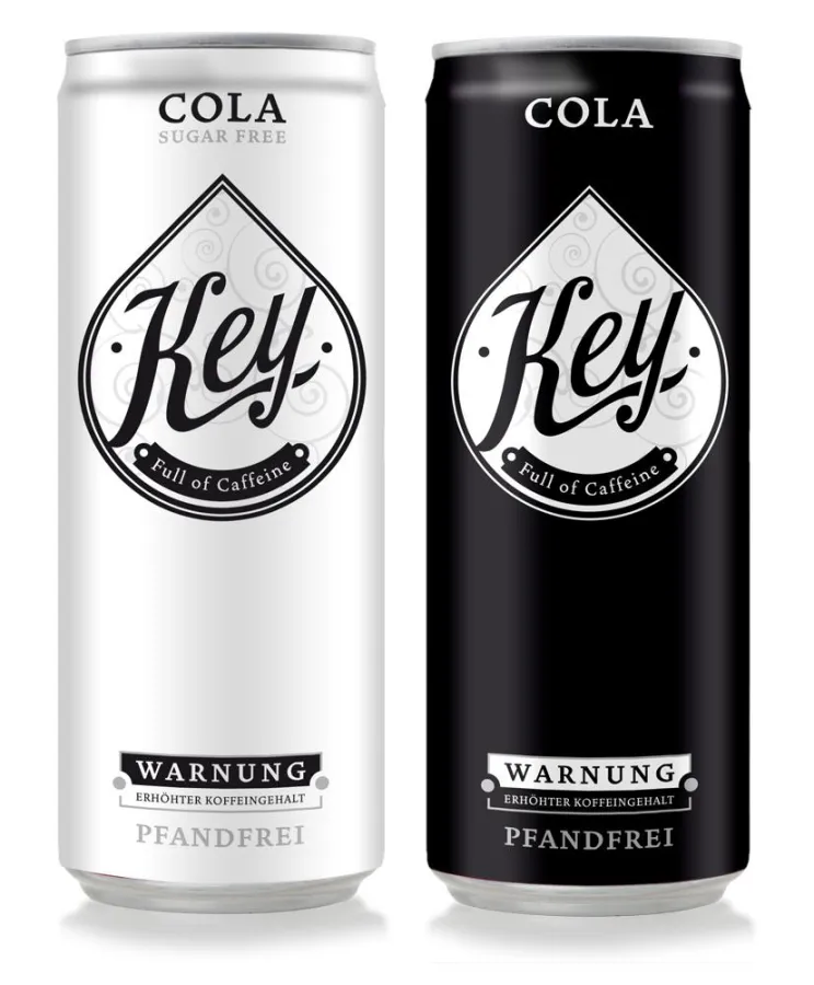 KEY Cola und KEY Cola Sugar Free - Full of Caffeine