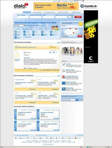 Relaunch der Bewertungs-Seite dialo.de - Frisches Design, Werbebanner und neue Funktionalitäten Bild: Relaunch der Bewertungs-Seite dialo.de - Frisches Design, Werbebanner und neue Funktionalitäten