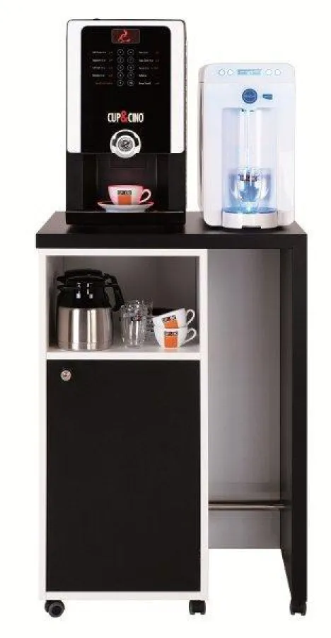 Kaffeevollautomat Chicco und der Spaqa-Wassersender mit Unterschrank