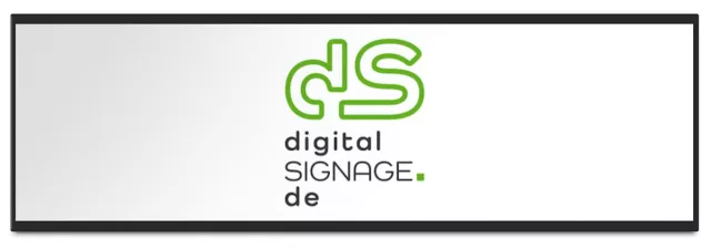 Bild: digitalSIGNAGE.de 37 Zoll Widescreen Display für Digital Signage mit Cloud-Steuerung