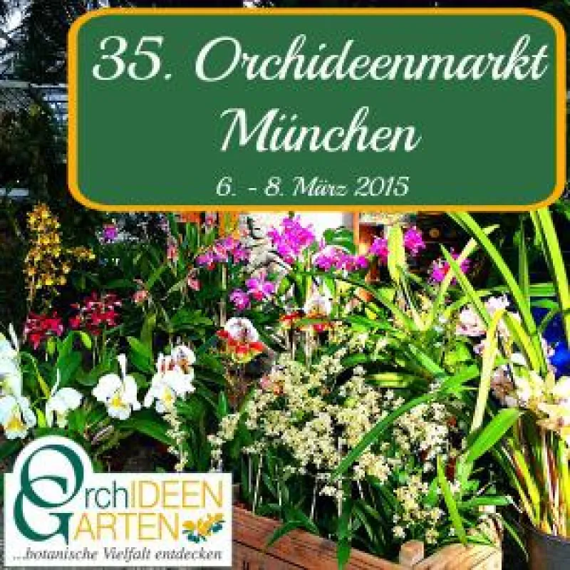 35. Orchideenmarkt in Muenchen mit dem Orchideengarten Karge