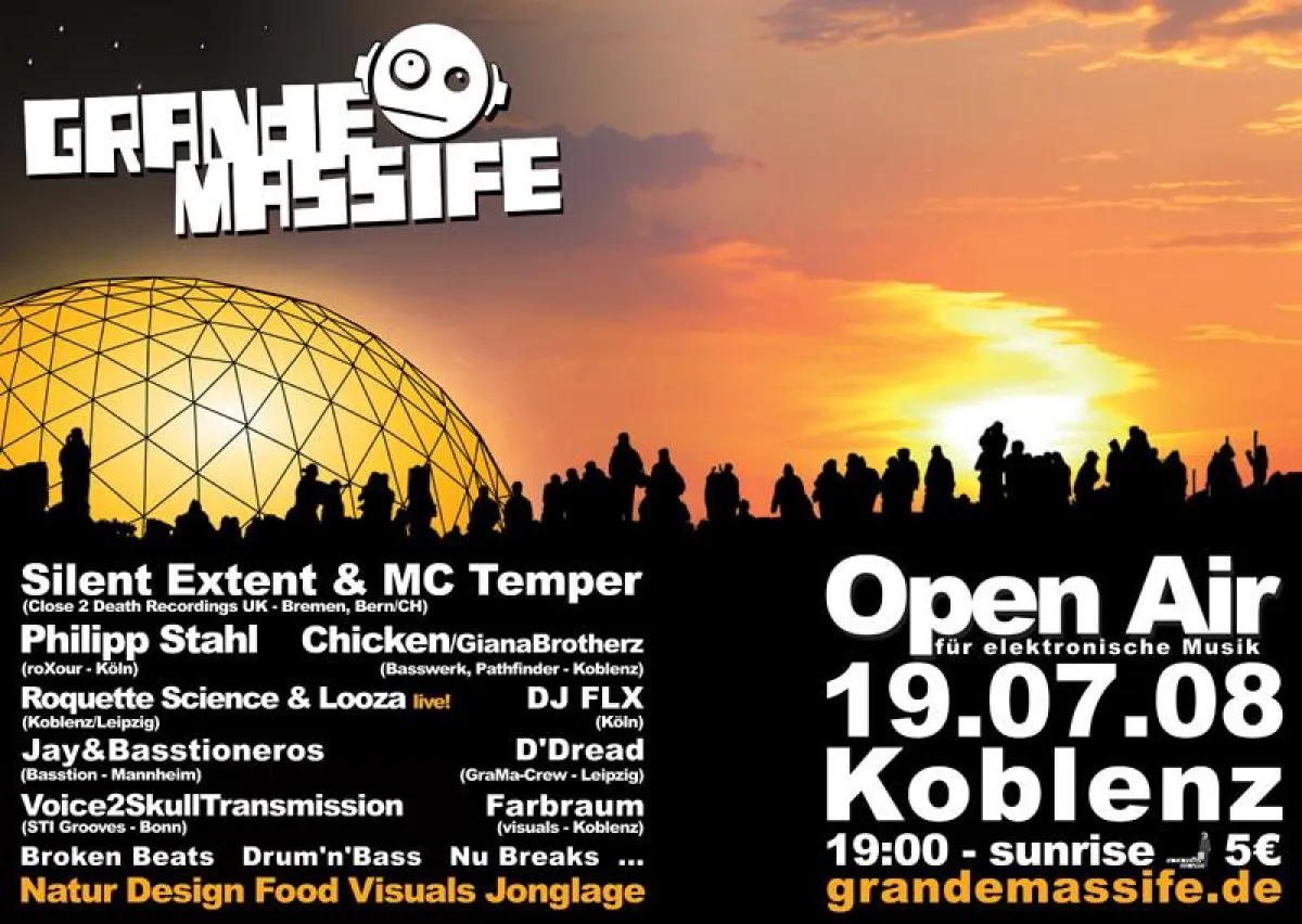 GRANdE MASSIFE Flyer 2008 (c) Zukunftsmusik e.V.