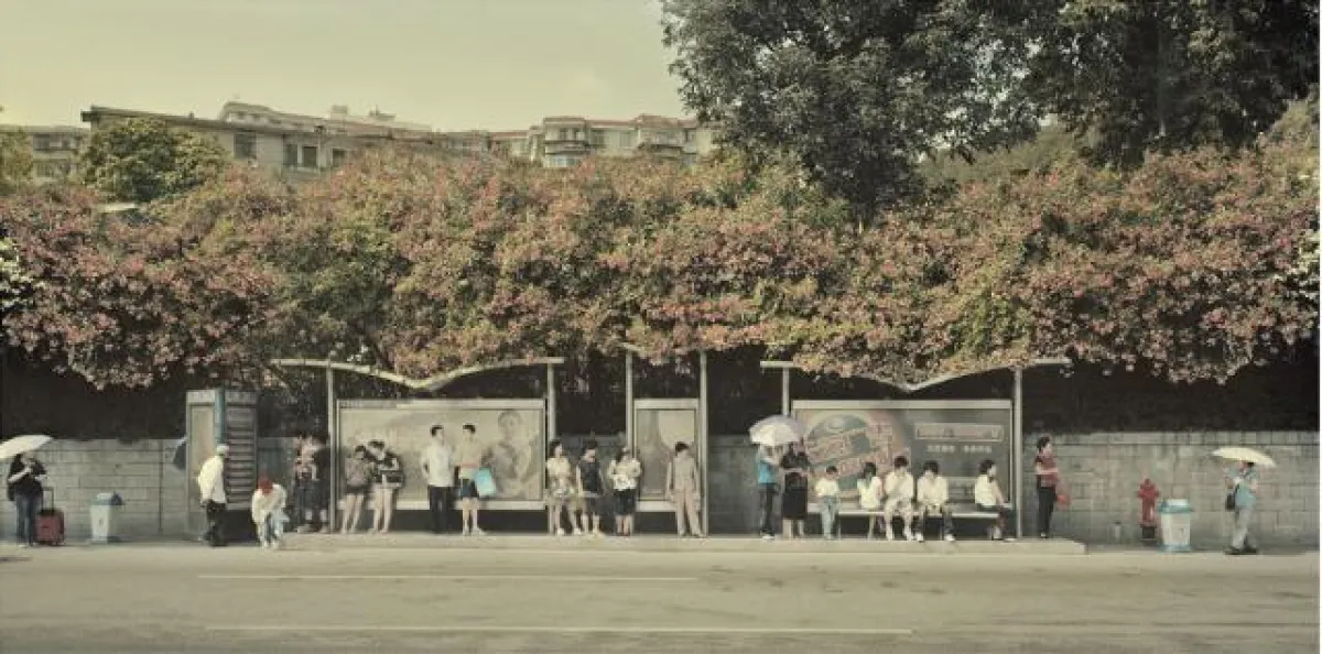 Bus Stop in China