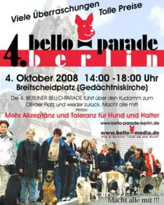 Bild: Vierte Berliner-Bello-Parade am 04.10.2008 Breitscheidplatz / Gedächtniskirche