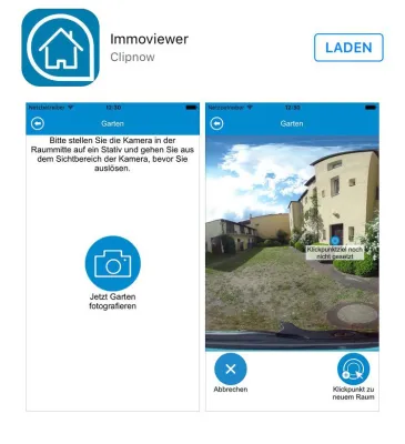 Bild: immoviewer entwickelt Ricoh Theta kompatible App