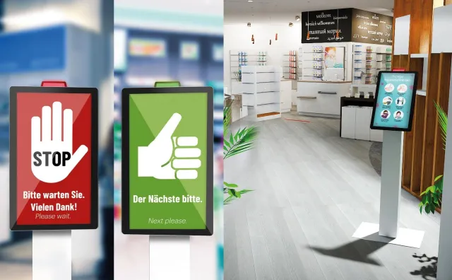 Bild: COCUS AG und Apostore GmbH als Partner bei digitalen Systemen zur Einlassregulierung im stationären Handel