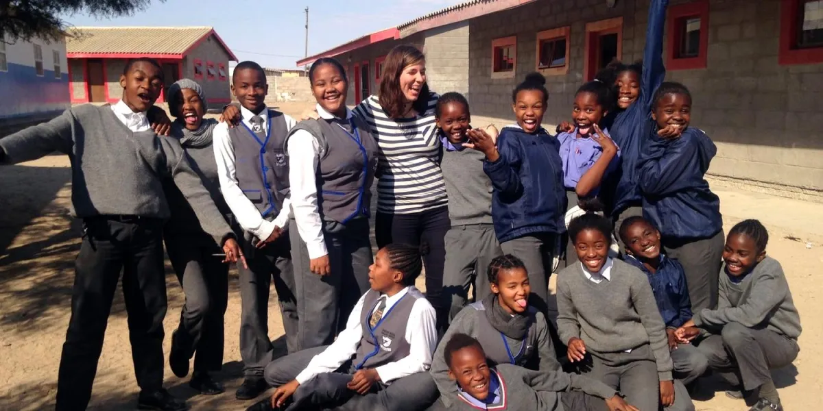 Gap Year: Inga im Freiwilligendienst in Namibia (Foto: Stiftung Völkerverständigung)