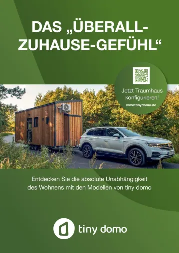 Bild: Mit einem mobilen Tiny House die absolute Unabhängigkeit des Wohnens, Arbeitens oder puren Entspannung erleben