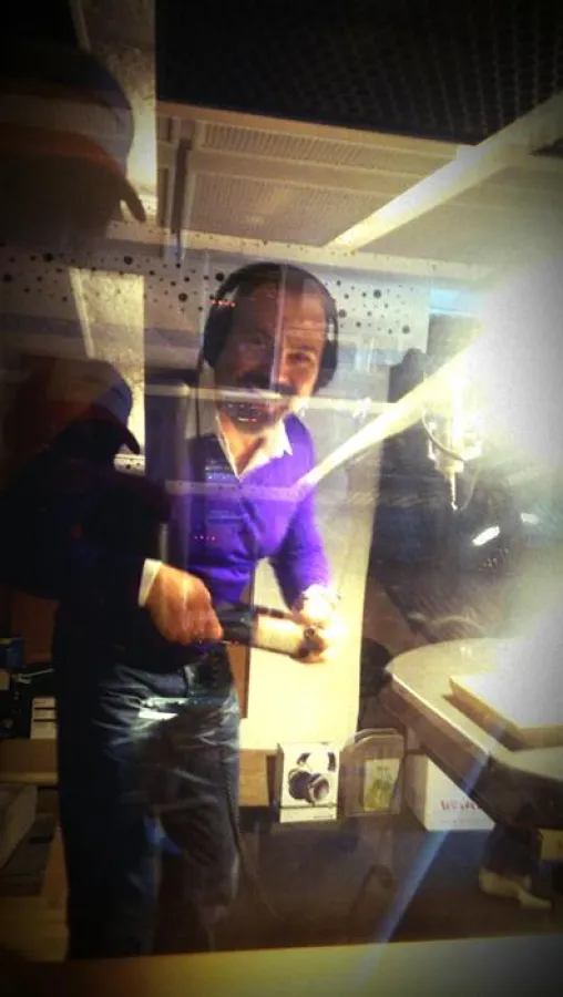 Brauereichef Peter König gibt den Takt vor: Bei der Einspielung des neuen Füchschen-Radiojingles