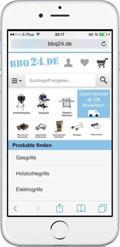 Mobil Grill und Grillzubehör kaufen bei BBQ24 dem Grill BBQ Shop