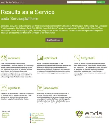 Bild: eoda Results as a Service – Plattform für analytische Applikationen