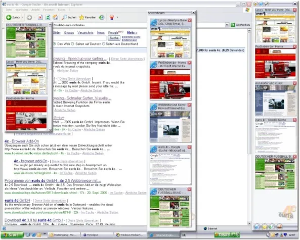 Bild: 4c 3.0: Schneller surfen dank Vorschaubildern
