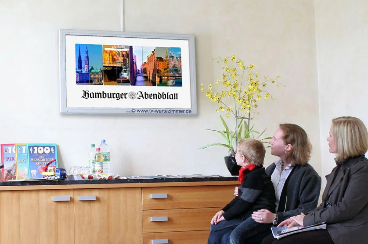 TV-WARTEZIMMER ZEIGT REGIONALNACHRICHTEN FÜR HAMBURG