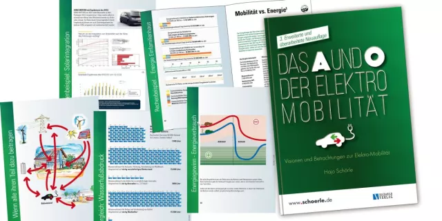 Bild: Hajo Schörle präsentiert die überarbeitete Auflage des Buches "Das A und O der Elektromobilität" 